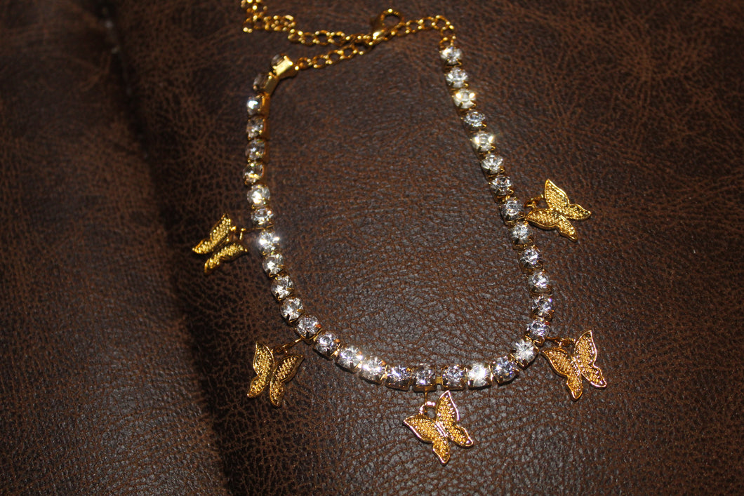 Butterfly anklet